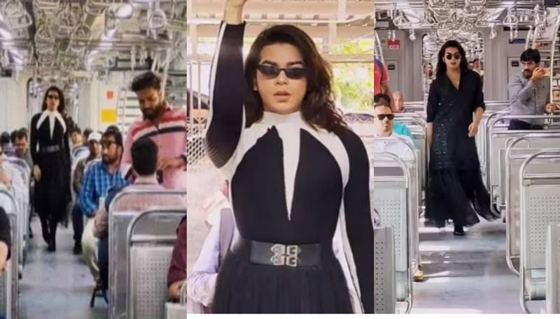 Man In Skirt Does A Catwalk Inside Mumbai Local azn