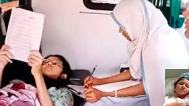 Bandra girl writes her Class 10 board exam paper in Ambulance Vin