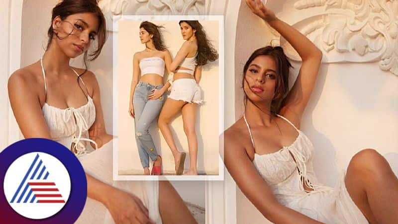 Suhana Khan gives  goddess vibes in a stunning white dress at golden hour