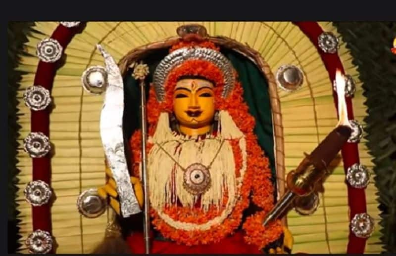 decoration of goddess as Panjurli deity of Tulunad in Bengaluru video viral some objection the act akb