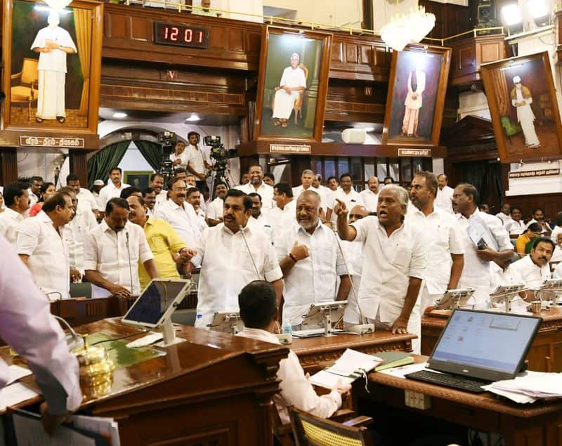 O Panneer Selvam has been allotted a seat in the second row in the Tamil Nadu Legislative Assembly KAK