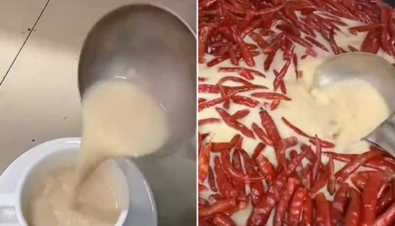 woman suggests to serve red chilli tea for those who asks about marriege hyp