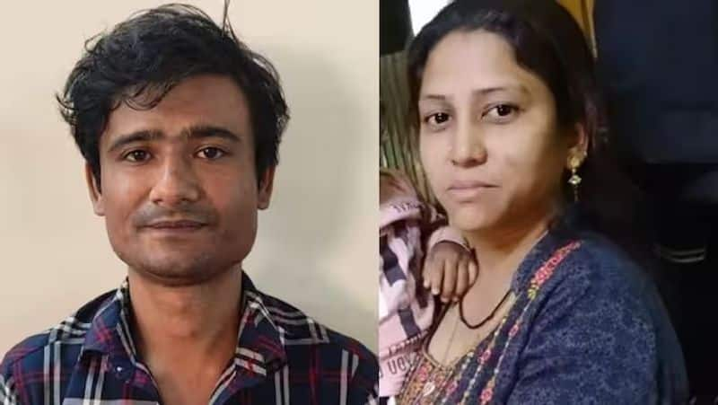 Annihilation of the family that came to Bangalore Sinful father stabbed his wife and child sat