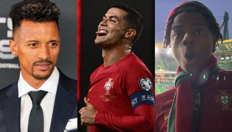 Watch IShowSpeed and Nani wild celebration after Cristiano Ronaldo scores in EURO 2024 Qualifiers vs Liechtenstein video goes viral jje