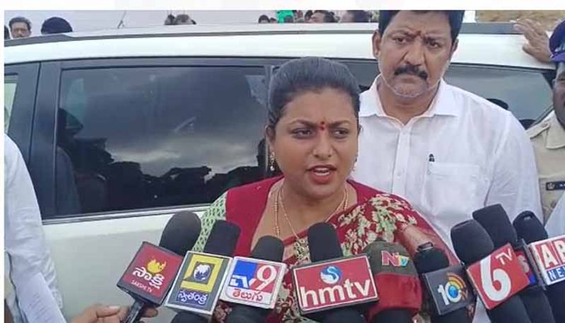 minister roja counter to tdp chief chandrababu naidu over his remarks on r5 zone ksp