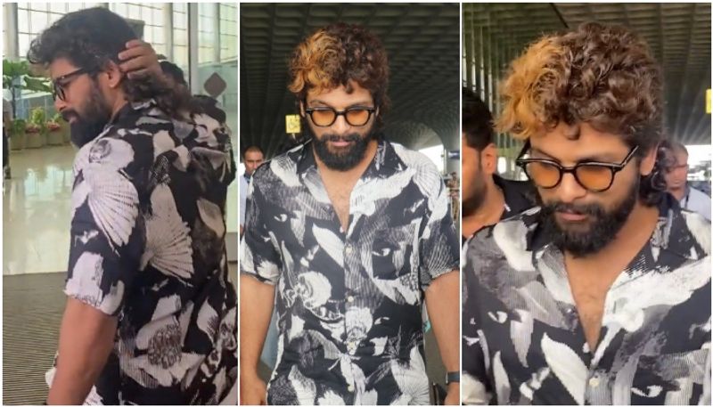 Allu Arjun flaunts his golden hair look for Pushpa 2 sgk