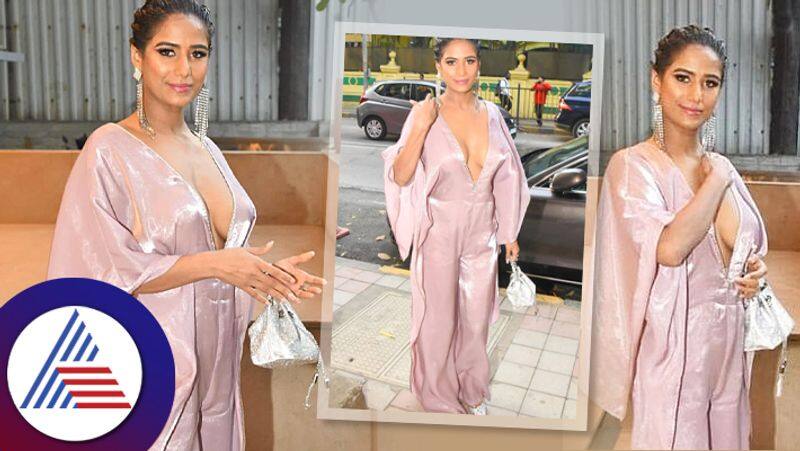 Poonam Pandey sets internet on fire with uber glamourous look in plunging neckline outfit