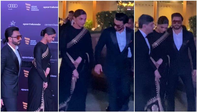 Deepika Padukone ignores to hold Ranveer Singh hand at event fans say something is off sgk