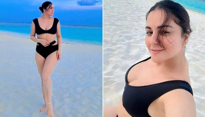 Shraddha Arya HOT Photos: Actress shows off her curves in BOLD black bikini vma