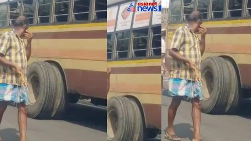 Bus tire from falling off! The driver suddenly stopped the bus! Passengers who survived!