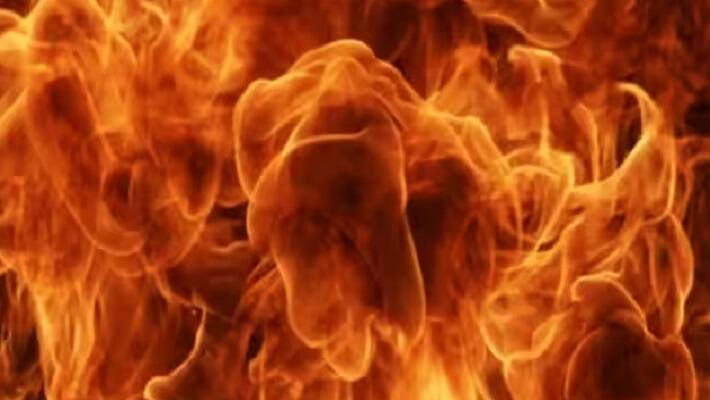 durg news  a woman fire test by running on burning coals and nails due to suspicion of black magic 