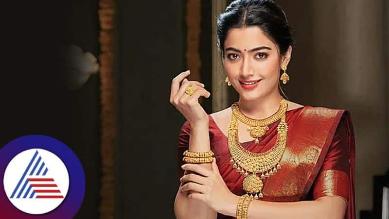 Rashmika Mandanna turns  Golden Girl Pushpa star is now face of a leading gold jewellery   brand