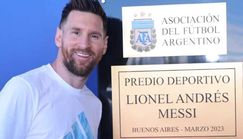 Argentine national Football teams training centre named as Lionel Messi jje 