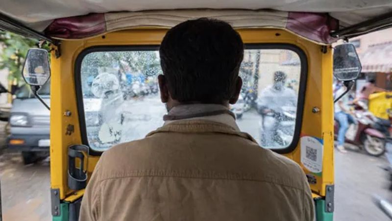 A dog sitting on the auto driver's lap.. Bengaluru traffic video goes viral - bsb