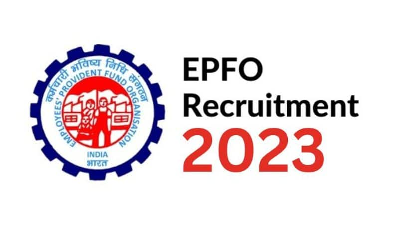 EPFO Recruitment 2023 Apply online epfindia.gov.in 