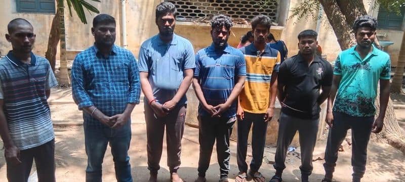 puducherry bjp person murder case 7 members surrendered in trichy court