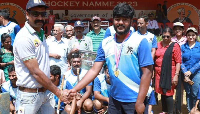 Kodava Hockey Festival Ganapati Hattrick goal helps Appumaniyanda thrash Apadanda kvn