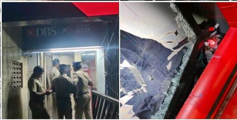 Police have arrested a man who attempted to break an ATM and rob it in Chennai