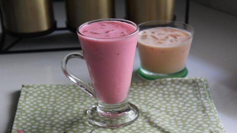 How to make Ice Apple Rose Milk Drink 