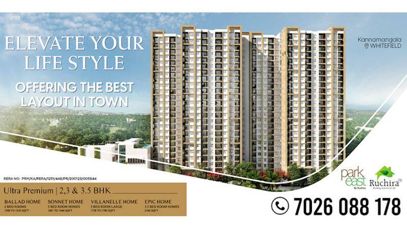 Ruchira Projects announces launch date of Park East in Bengaluru east's Whitefield Kannamangala-vpn