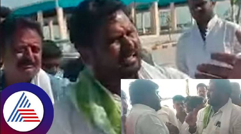 Congress workers clash with MLA Basavaraj Dadhesuguru at kanakagiri rav