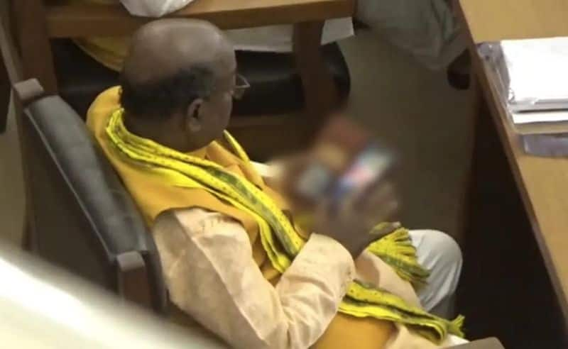 Video Appears To Show Tripura BJP MLA Jadav Lal Nat Watching Porn In Assembly