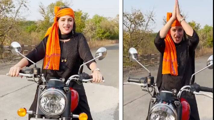 mp navneet rana riding bullet video on ramnavmi  said we devotees of jai sriram 