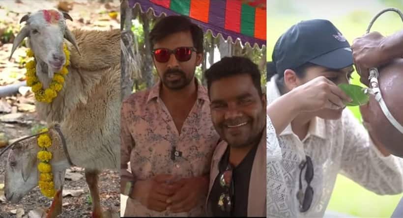 Video: తాటి కల్లు, పొట్టేళ్లు... ఆ ఊరిలో దావత్ చేసుకున్న బలగం టీమ్!