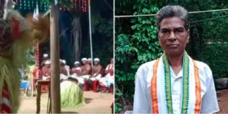 Kadaba news divine artist died while doing daivaseve in Nemotsava at Yedamangala akb