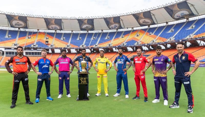 IPL 2023 Captains pose with trophy but fans wonder as Rohit Sharma is missing in photo jje 