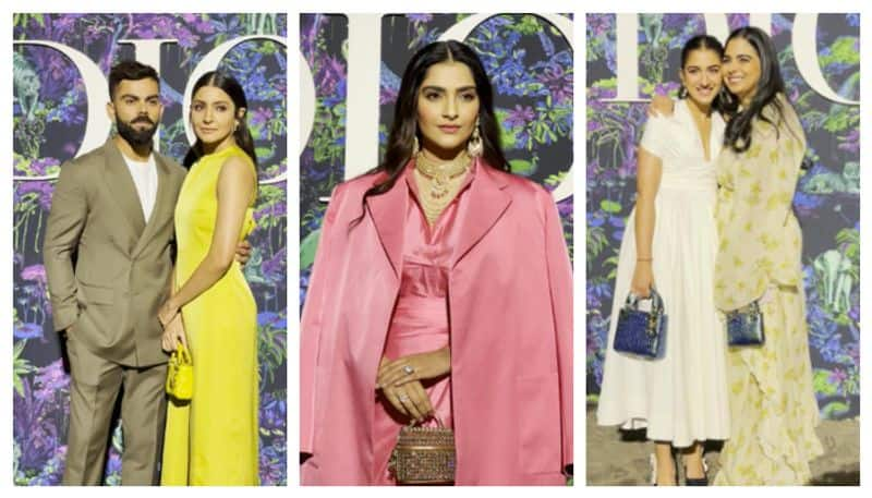 Dior Fall 2023 Mumbai Show: Anushka-Virat Kohli, Sonam Kapoor, Isha Ambani and more arrive, holding 'Lady Dior' RBA