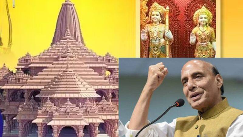 Ram is not a stone a landmark of the country Rajnath hits back on criticizer of Ayodhya Ram temple akb