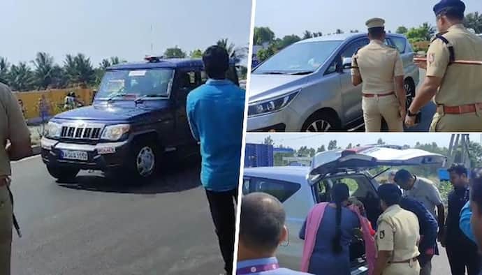 Karnataka Election 2023: Officials search CM Bommai's car in Chikkaballapura - WATCH