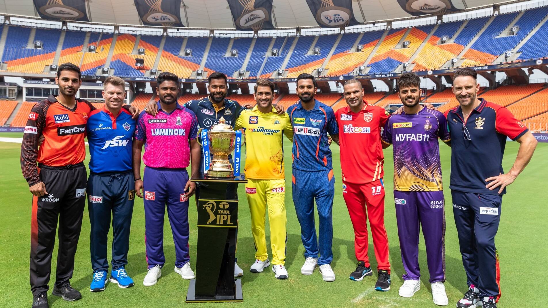 IPL 2023 captains pic