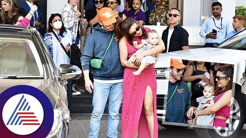 Priyanka Nick Spotted With Baby Malti Marie for the First Time in India