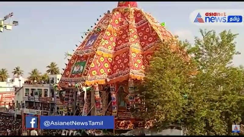 thiruvarur car festival held very well