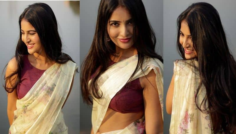 Actress Ananya Nagalla beautiful loook in Saree NSK