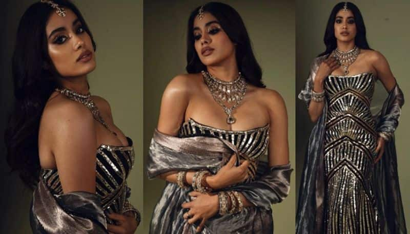 Actress Janhvi Kapoor Stunning Look in trendy Outfit NSK