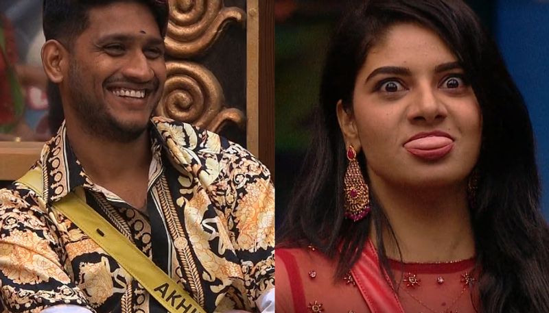 Reneesha imitates Akhil Marar in Bigg Boss hrk