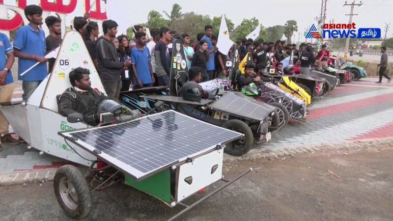 national level solar car race held coimbatore