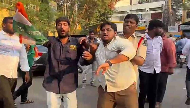 Tension Prevails  After  NSUI Protest   At SSC Board  in Hyderabad lns 