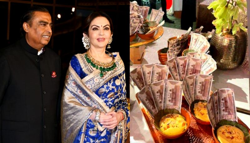 Mukesh Ambani serve guests special dessert with 500 note APK