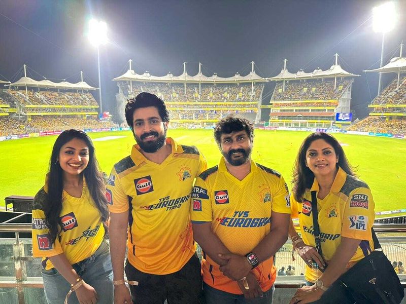 LGM movie team celebrate csk success in cricket stadium 