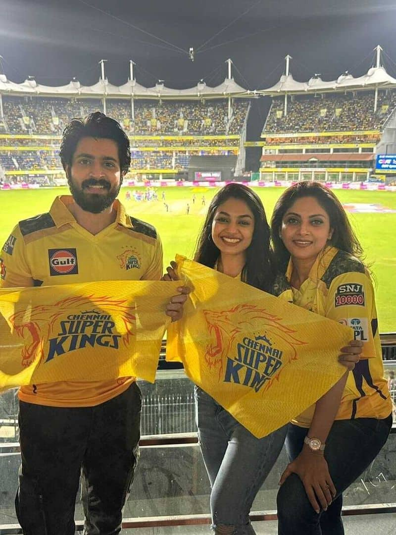 LGM movie team celebrate csk success in cricket stadium 