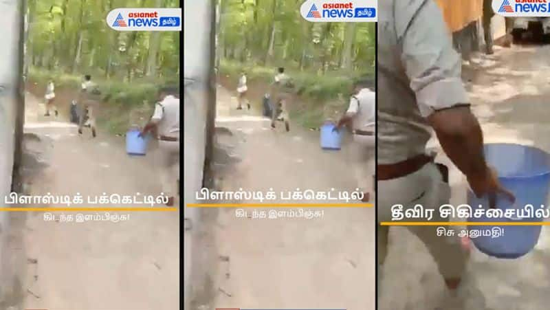 a newborn infant Abandoned In Bucket Rescued By Kerala Police