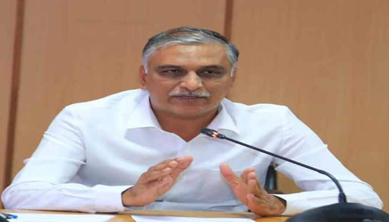  Telangana Minister  Harish Rao counters to Union Minister  Rajnath Singh Comments lns