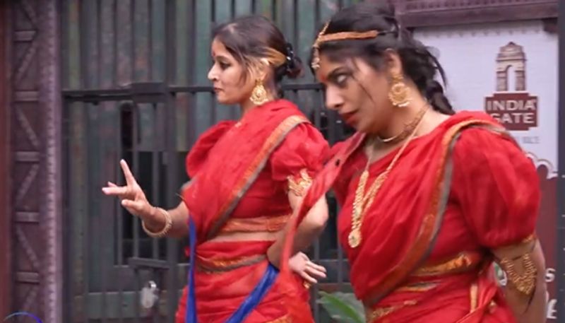 Bigg Boss Malayalam Season 5 Reneesha and Devu as Nagavalli video out hrk