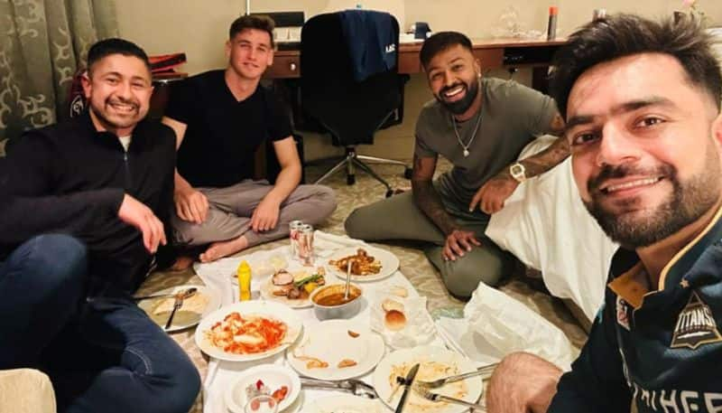 gujarat titans captain hardik pandya joins for sehri with rashid khan and noor ahmad saa