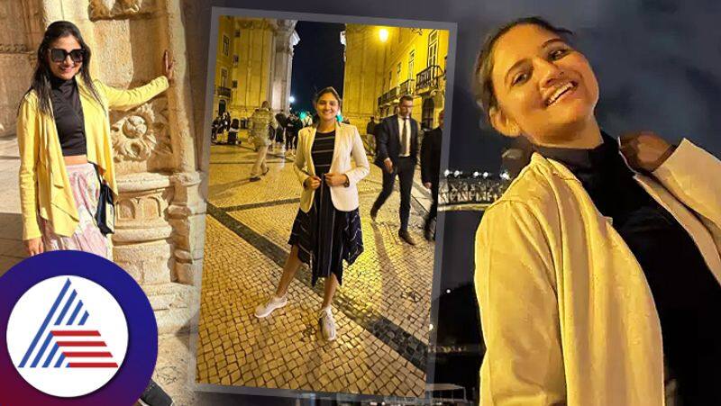 Actress Ranjani Raghavan enjoying her Europe trip 