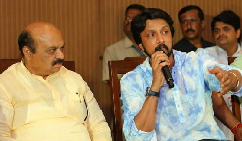 Sandalwood Actor Sudeep Talks Over CM Basavaraj Bommai grg